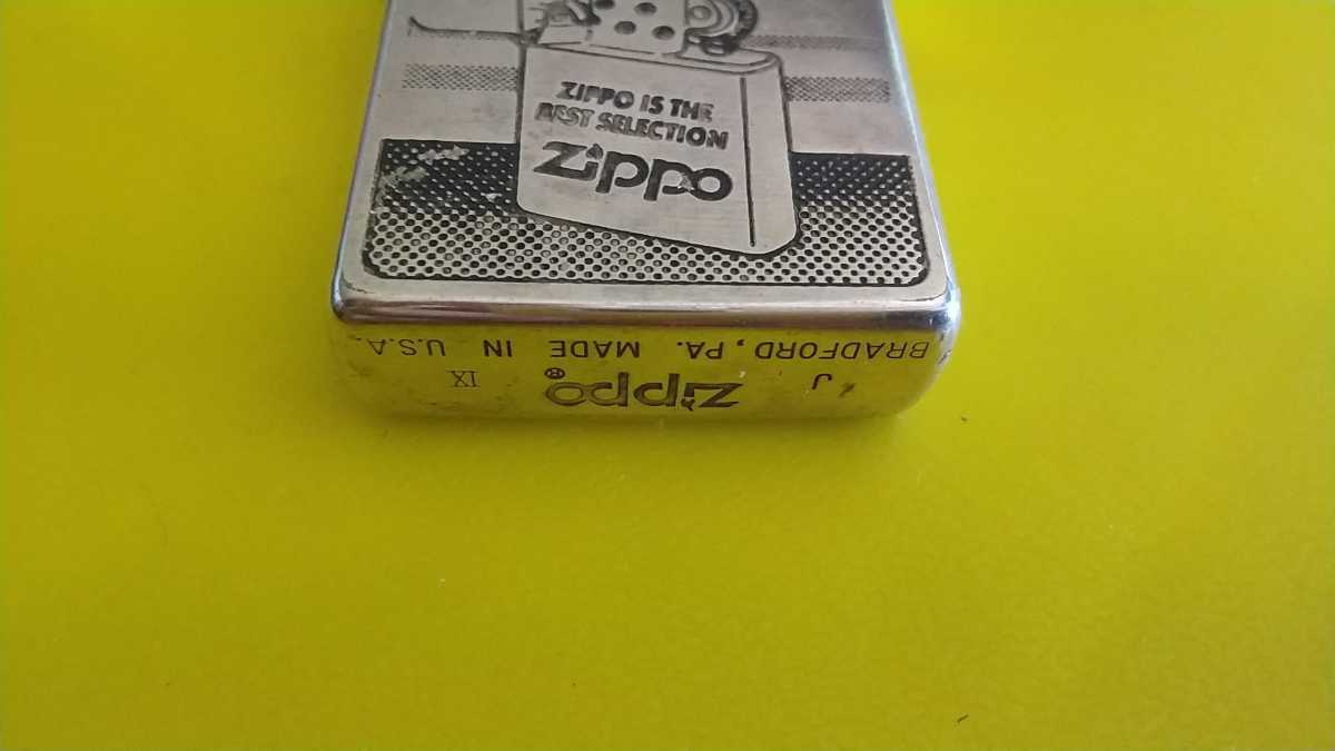 鉄板人気のZippoロゴのジッポー！使用感がいい感じ！1993年製！ビンテージ年代物Zippo！_画像2