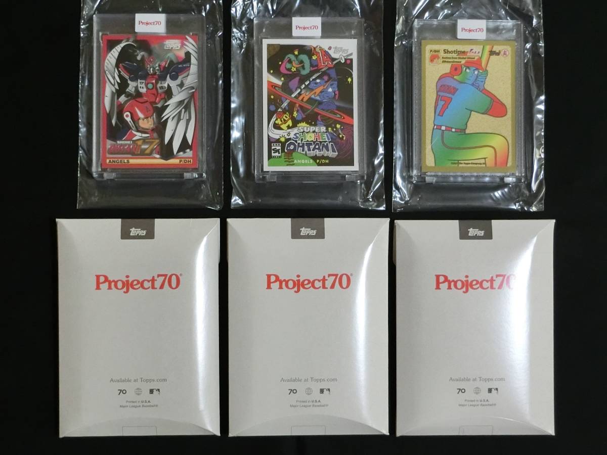 送料無料】海外限定 大谷翔平 Topps Project70 カード3種セット