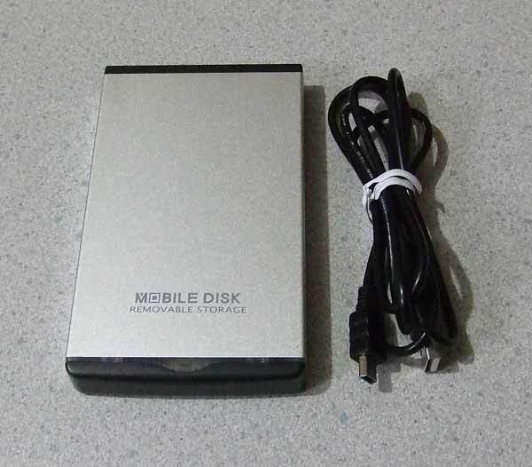  attached outside 2.5 -inch HDD case MOBILE DISK USB Toshiba MK4018GAS 40GB IDE