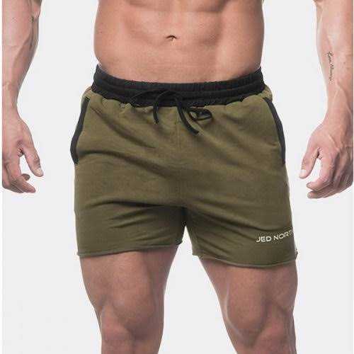生まれのブランドで jed north　Titan ジム　トレーニング　ショートパンツ　オリーブ　フィットネス　緑　Mサイズ Shorts　ハーフパンツ Sweat Mサイズ