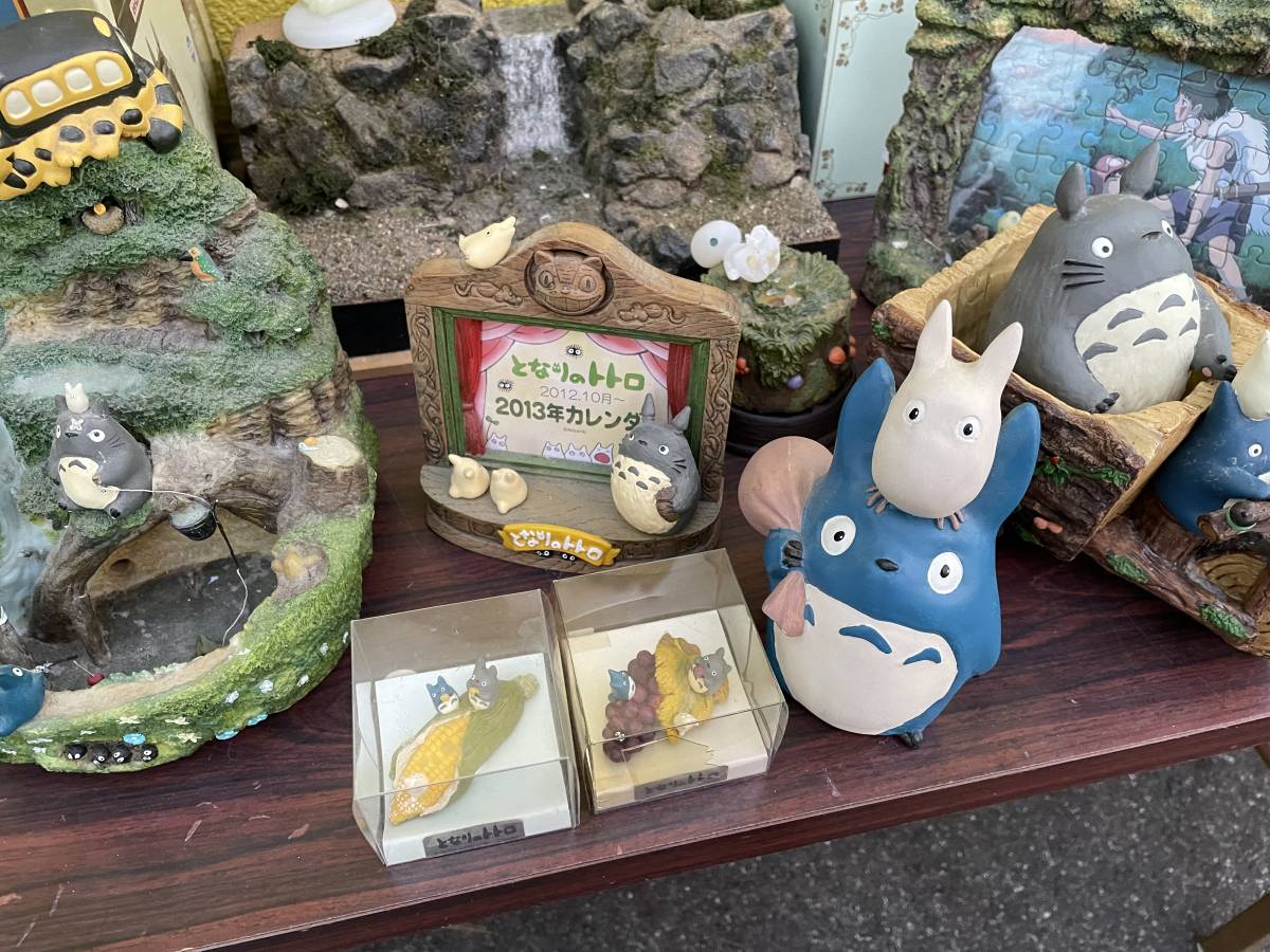 となりのトトロ グッズまとめて ライトアップジオラマ ネコバス バス停 もののけ姫 こだま 木霊 フィギュア 宮崎駿 スタジオジブリパーク