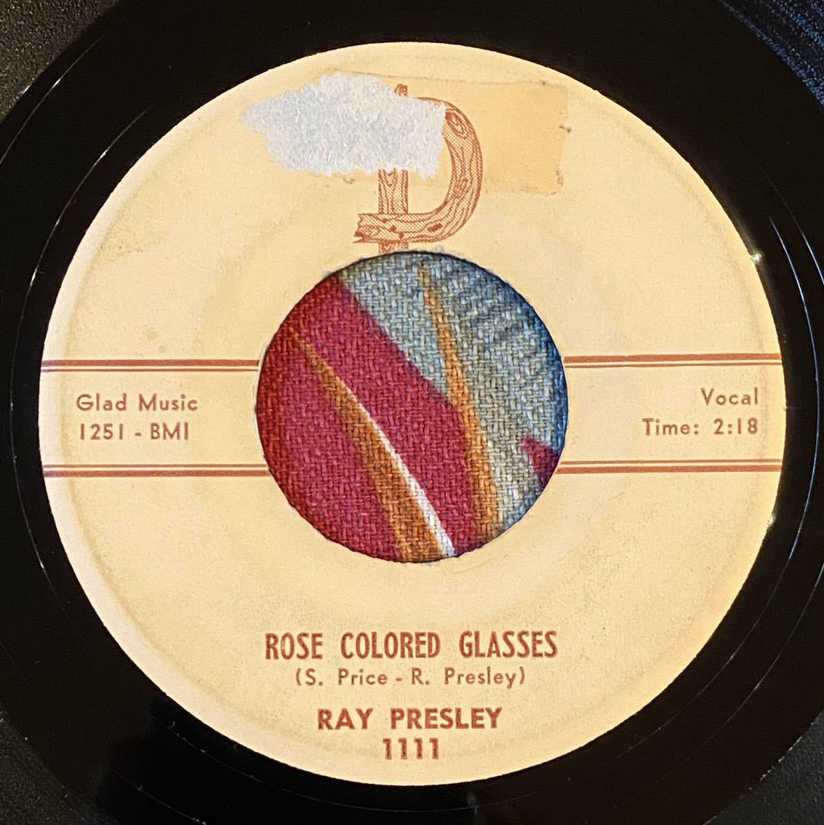 Ray Presley 1960 US Original 7inch Breaking Of A Heart Rose Colored Glasses ロカビリー Hillbilly D RECORDS