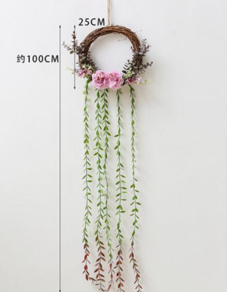  hand made * lease * artificial flower * entranceway lease *. shop decoration * wall decoration *
