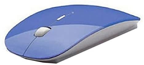 3075)- 超極薄 レイズ 無線 マウス 光学式 USB 無線 軽量 ブルー MC-RAYS-BL
