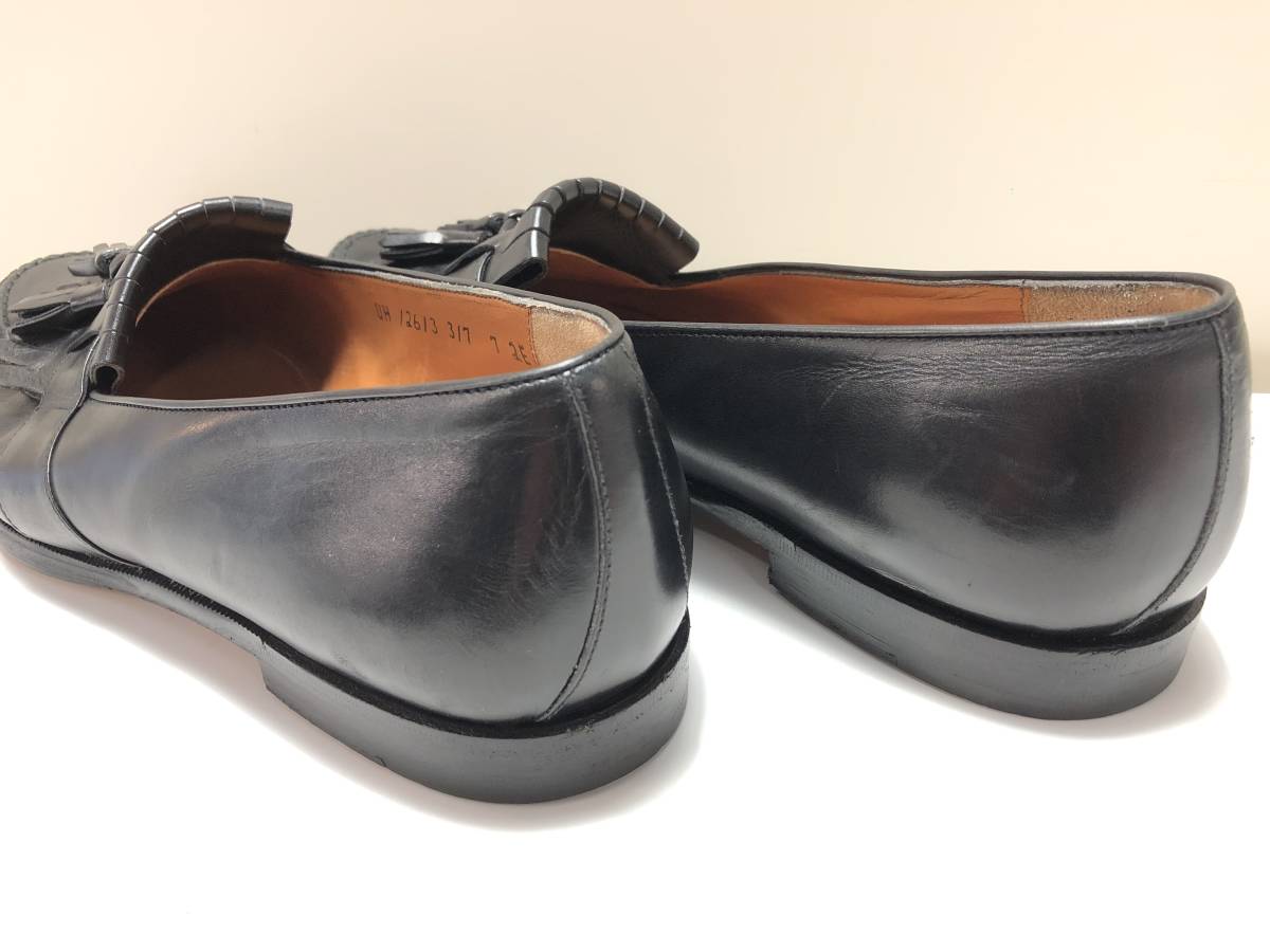 ■FERAGAMO/フェラガモ　メンズ　革靴 MADE IN ITALY ブラック　7 2E■KK-32_画像4