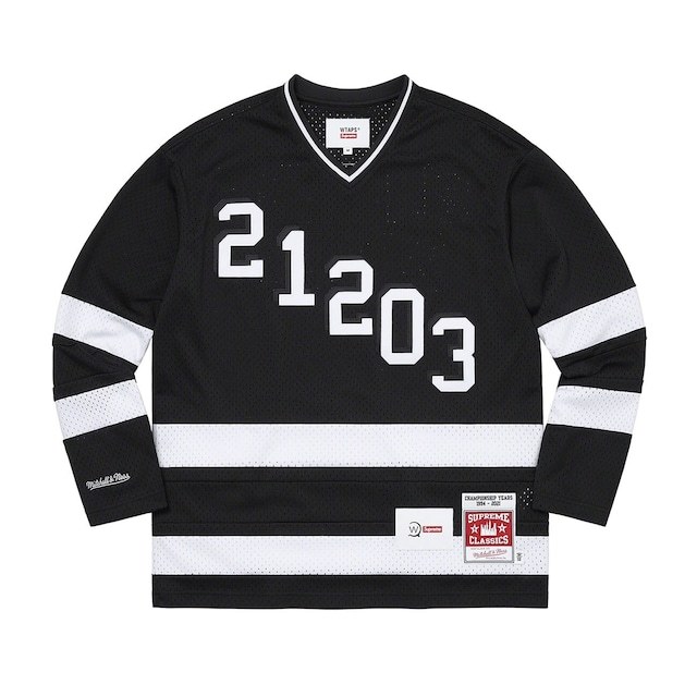 【国内正規】Supreme / WTAPS/Mitchell & Ness Hockey Jersey S black / シュプリーム ダブルタップス ホッケー 黒