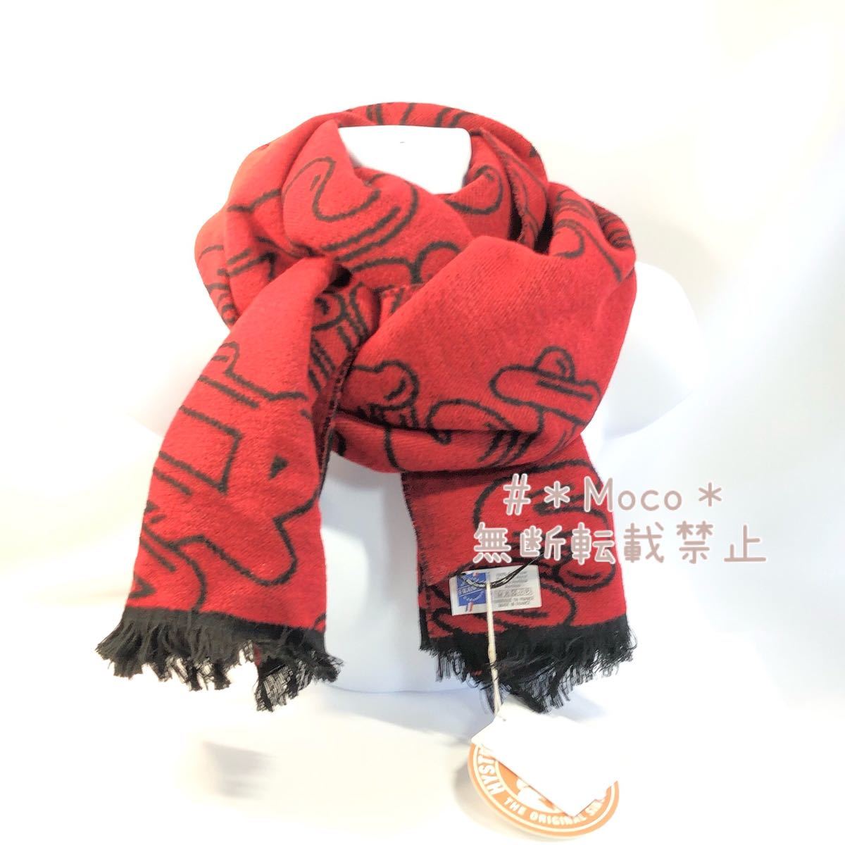 HYSTERIC GLAMOUR ヒステリックグラマー マフラー レッド ロゴ HYSTERIC GLAMOUR ヒステリックグラマー マフラー レッド ロゴ