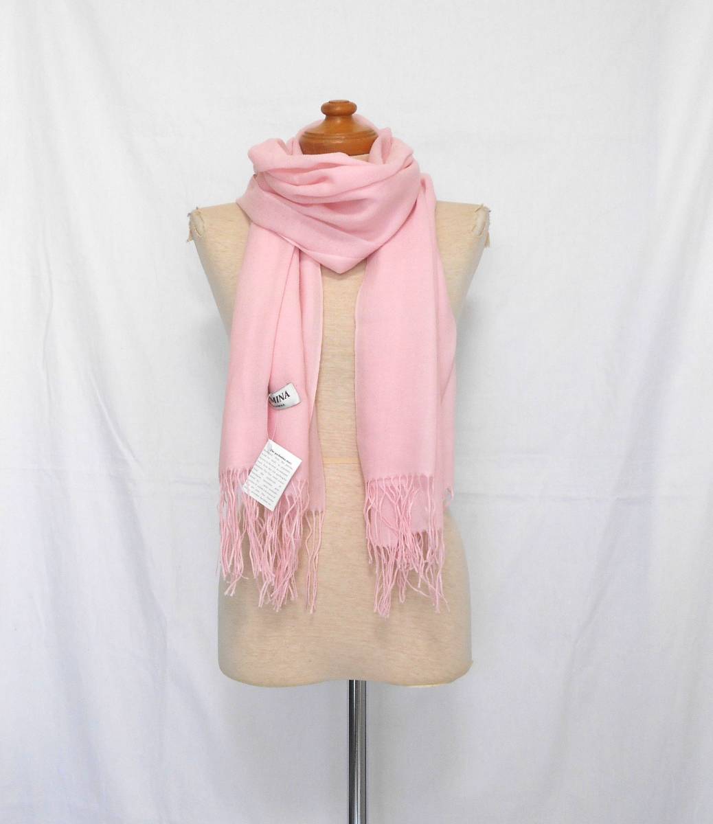 送料無料 〕 PASHMINA パシュミナ ピンク 大判 ストール ( タグ 送料無料 〕 PASHMINA パシュミナ ピンク 大判 ストール ( タグ