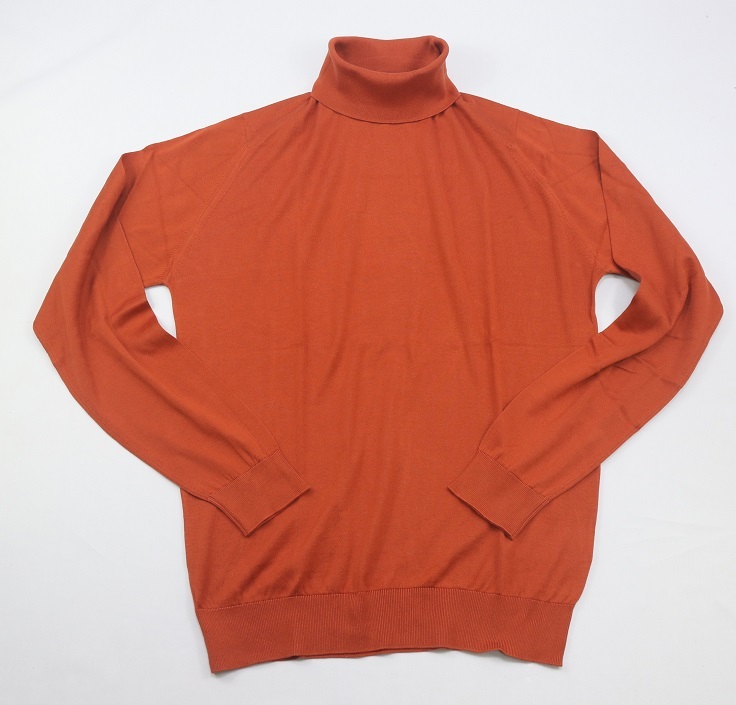 暖色系 新品 John Smedley ジョンスメドレー タートルネック Sサイズ