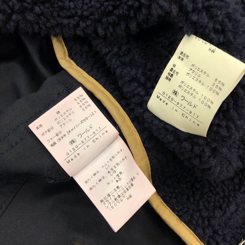 X061】BOYCOTT モッズコート 2 ネイビー 膝上丈 ボアライナー X061】BOYCOTT モッズコート 2 ネイビー 膝上丈 ボアライナー