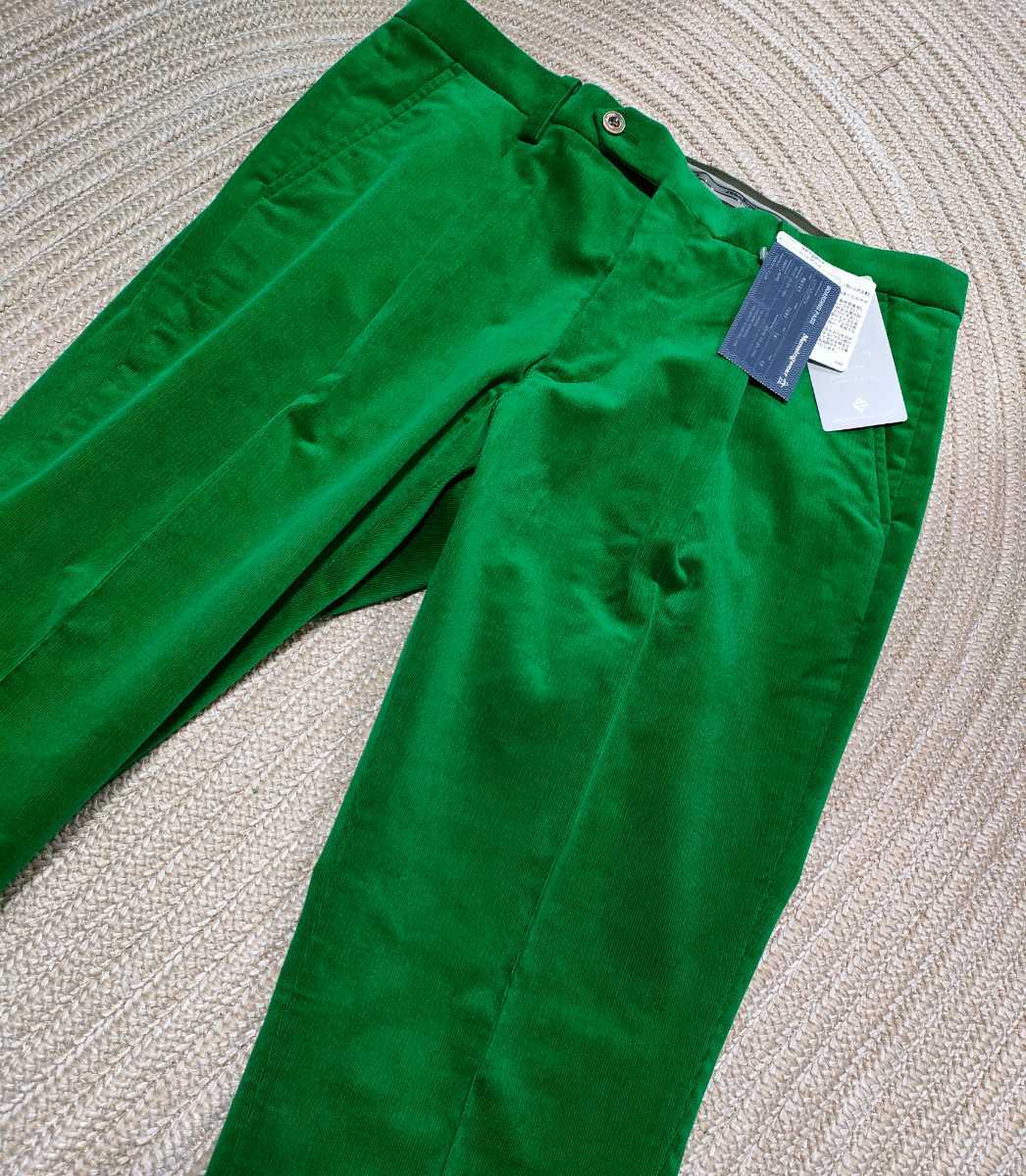 新品 定価20900 マンシング コーデュロイ ストレッチ パンツ w85 秋冬 緑 グリーン メンズ ゴルフウェア オシャレ Munsingwear