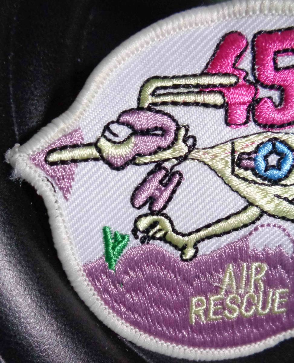 薄紫桜☆新品アメリカAIR RESCUE　萌キャラ　鳥バード45　刺繍ワッペン（パッチ）サバゲー・ミリタリー■WW2◎Tレトロデザイン