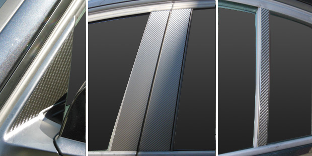 ハセプロ マジカルアートシート ピラーフルセット BMW 3シリーズ F30セダン 2012.1～ ブラック MS-PB28F_画像1