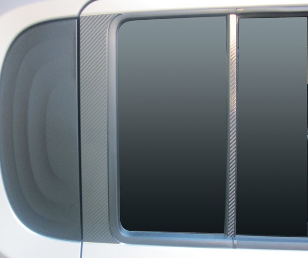 ハセプロ マジカルカーボン ピラーセット 日産 キューブ Z12系 2008.11～ ブラック CPN-44_画像1