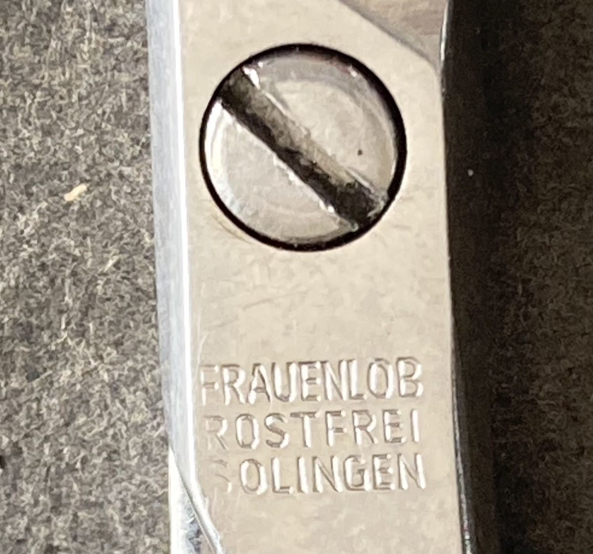 vintage FRAUENLOB ROSTFREI SOLINGEN ハサミ　12.6cm ドイツ製　ジャンク品　送料無料