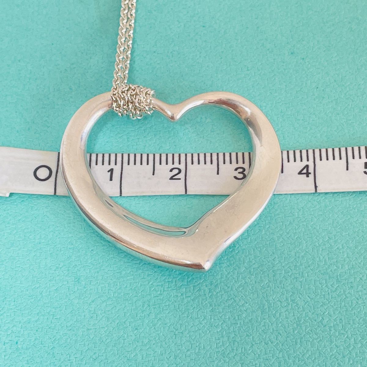 希少特大TIFFANY&Co. ティファニーオープンハートネックレス