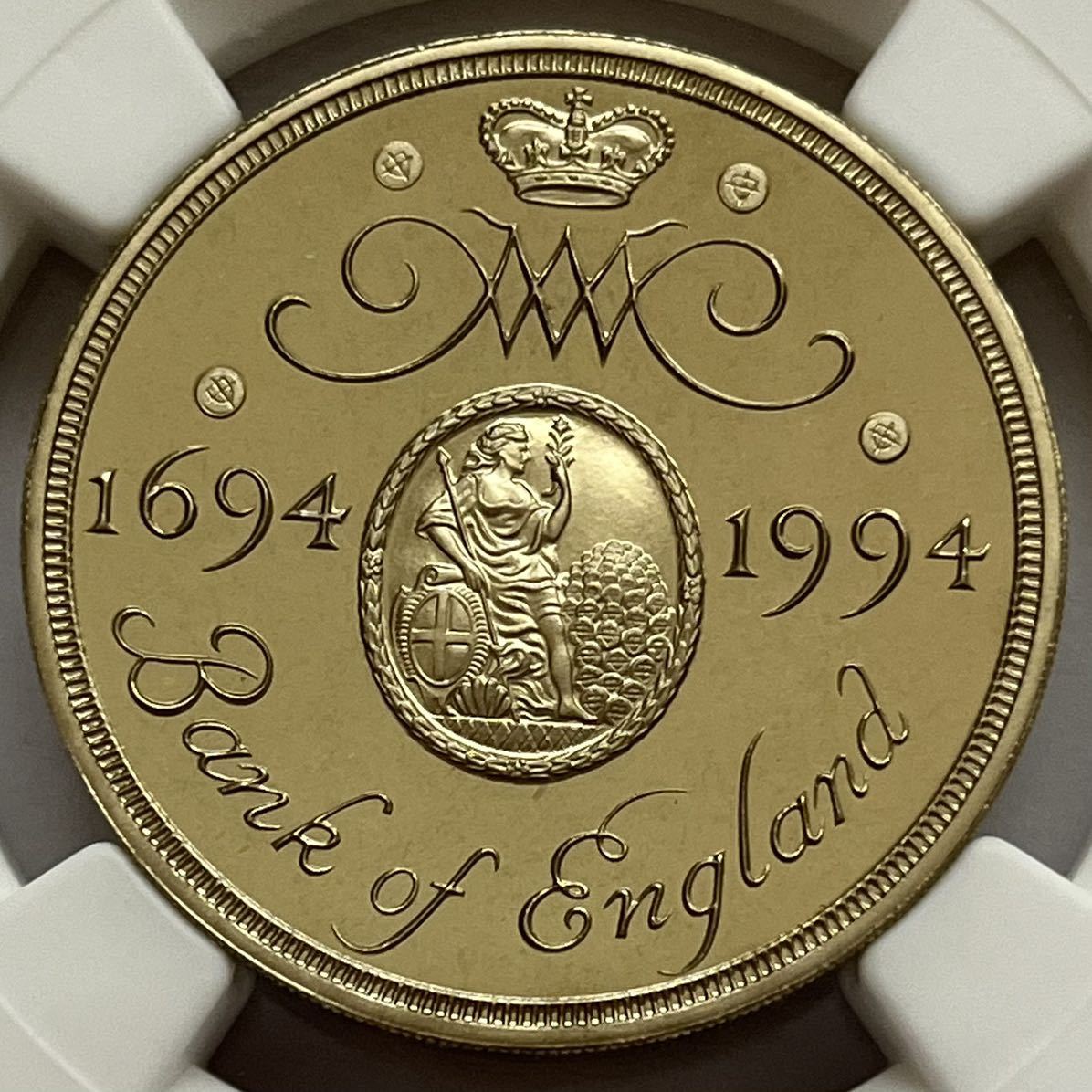 発行枚数1000枚 最高鑑定】1994年 イギリス イングランド銀行300周年