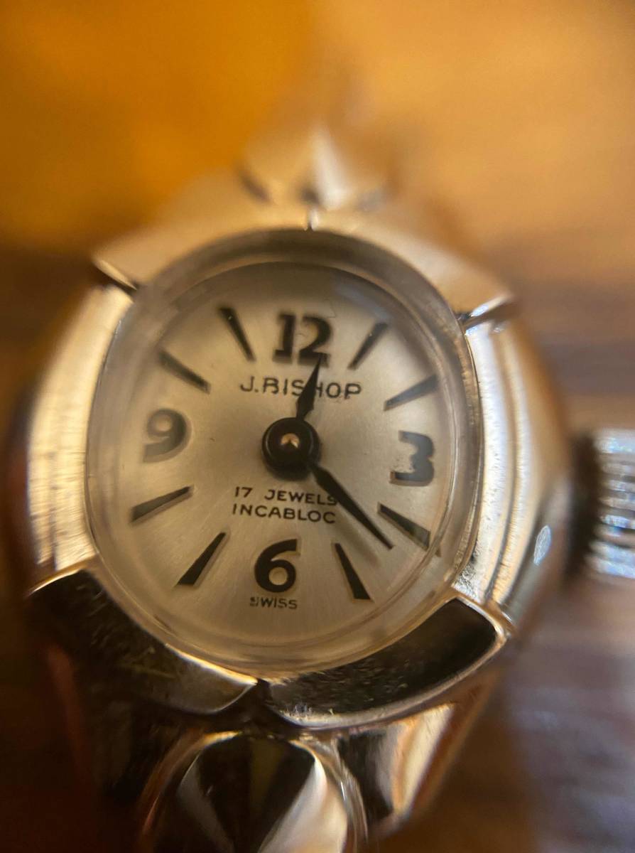  женский J.BISHOP Vintage ювелирные изделия наручные часы ручной завод dore Swatch неиспользуемый товар античный серебряный 17 камень 