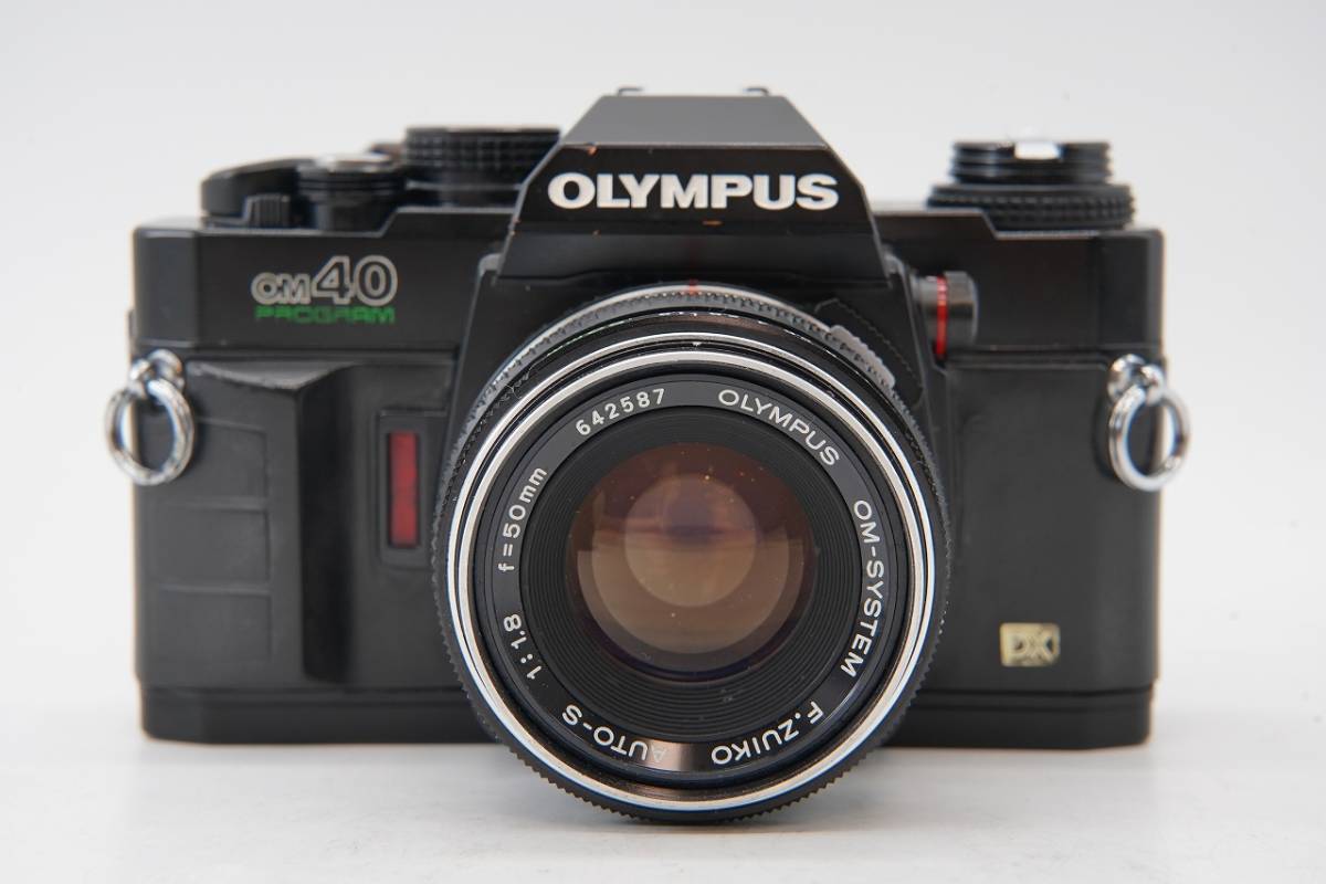 【 ジャンク品 】 オリンパス OLYMPUS OM40 PROGRAM DX OM-SYSTEM F.ZUIKO AUTO-S f1.8 50mm　 レンズ、ボディセット #1505_画像4