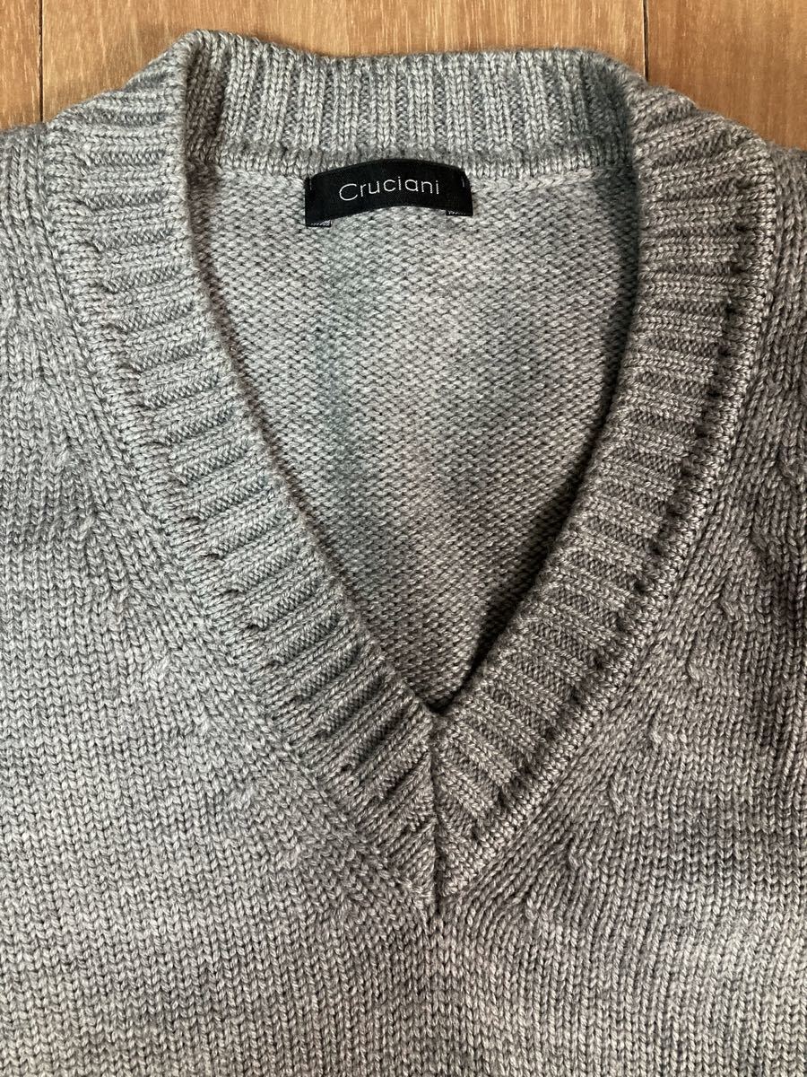 正規 Cruciani クルチアーニ LANA WOOL ラナウール Vネックセーター