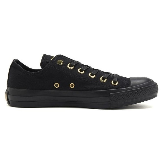 ☆CONVERSE ALL STAR G-STUDS OX 黒/金 22.5cm コンバース オールスター ジースタッズ オックス 鋲 1C1223_画像2