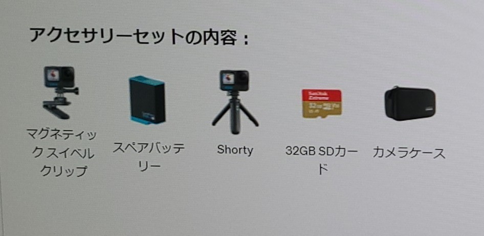 新品未開封 GoPro Hero10 Black アクセサリーセット バッテリー計２個・SDカード付き