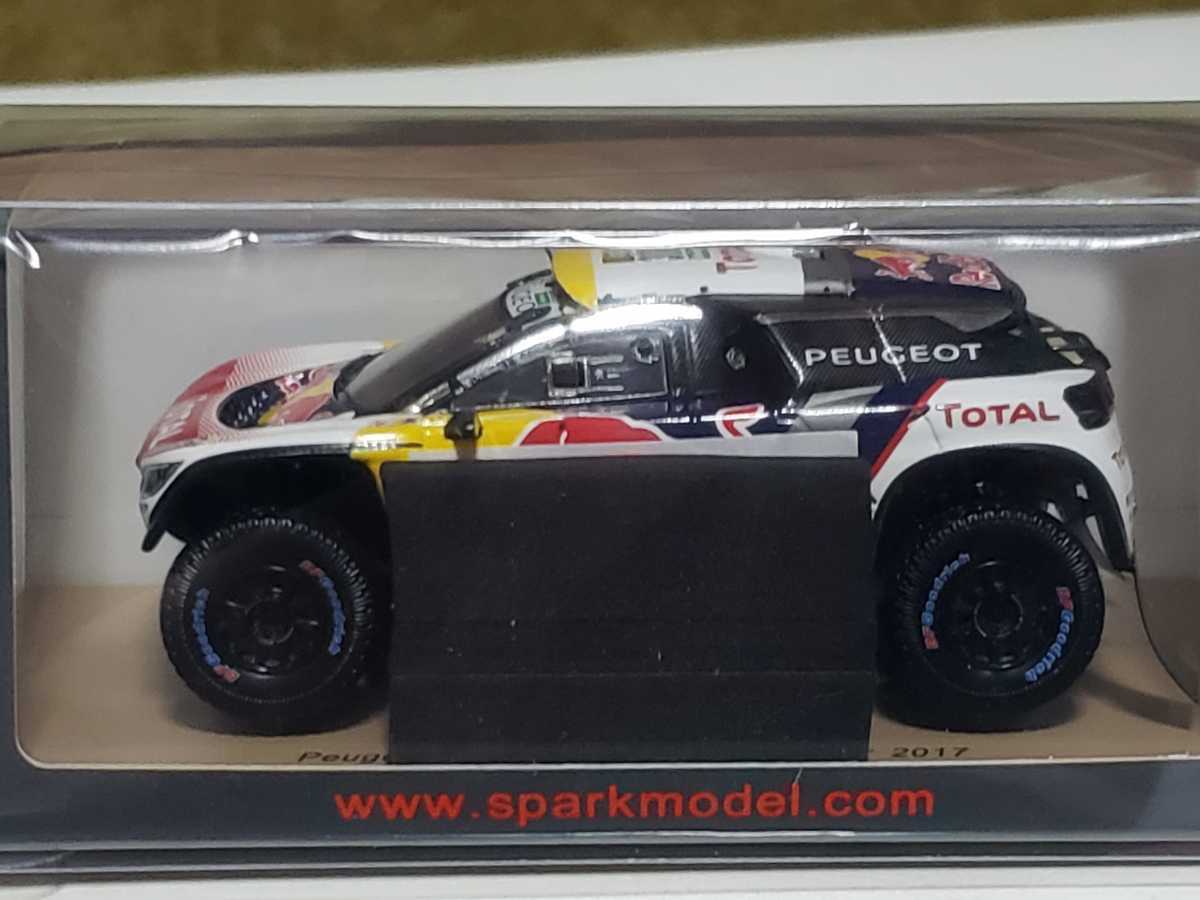 新品 1/43 スパーク SPARK Peugeot 3008 DKR Winner Dakar 2017 S.Peterhansel J.-P.Cottret #300_画像1