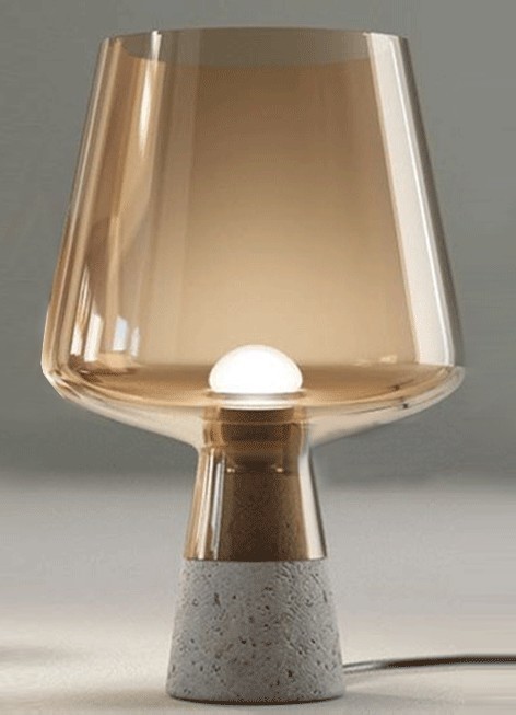 北欧デザインインテリアナイトスタンドランプ１個 デザイナーズ 間接照明 ガラス 綺麗 テーブルライト 2色から選択！ モダン オシャレ　