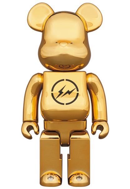 BE@RBRICK THE CONVENI fragment design 400% GOLD Bearbrick The супермаркет f ковер men to Gold meti com игрушка 