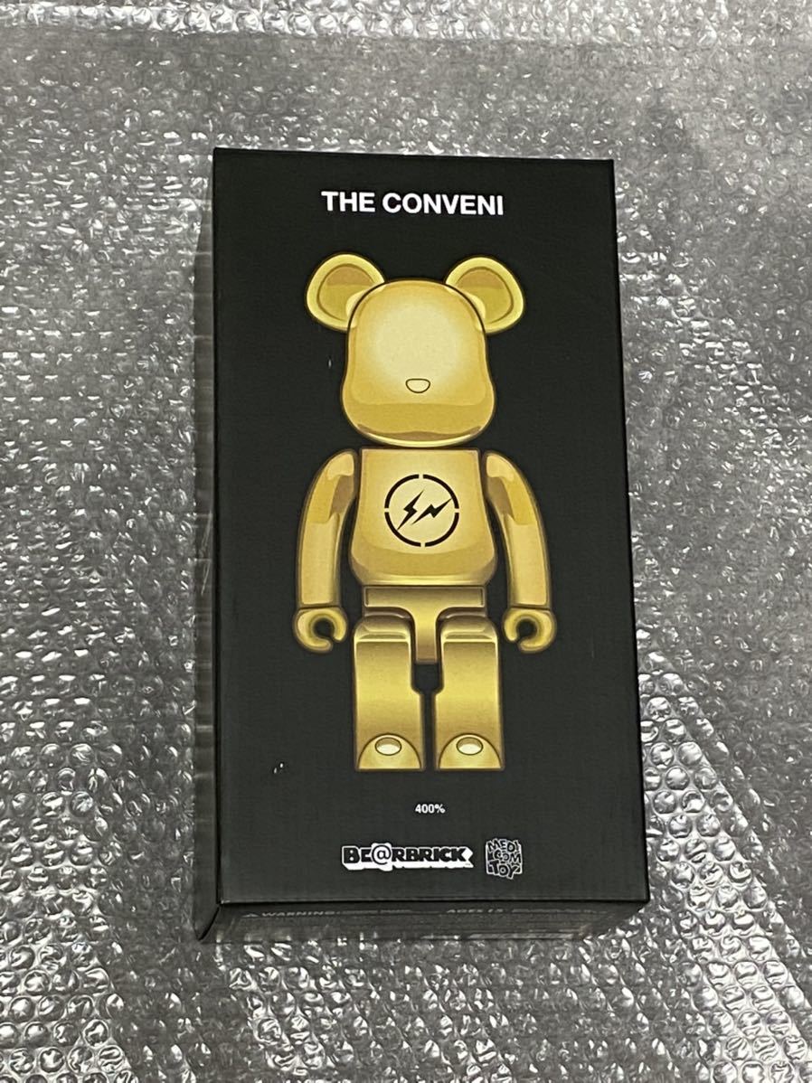 BE@RBRICK THE CONVENI fragment design 400% GOLD Bearbrick The супермаркет f ковер men to Gold meti com игрушка 