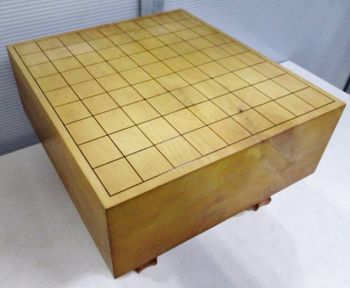 本榧　かや　カヤ　将棋盤　足付盤　一枚板　将棋　厚み12.6㎝　ボードゲーム　娯楽　囲碁　趣味　高級品