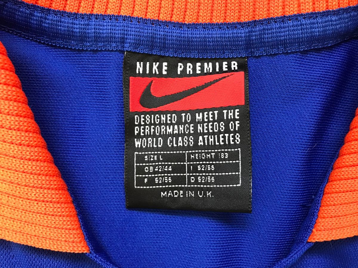 美品 イギリス製 ナイキ NIKE 旧オランダ代表 サッカーユニフォーム L