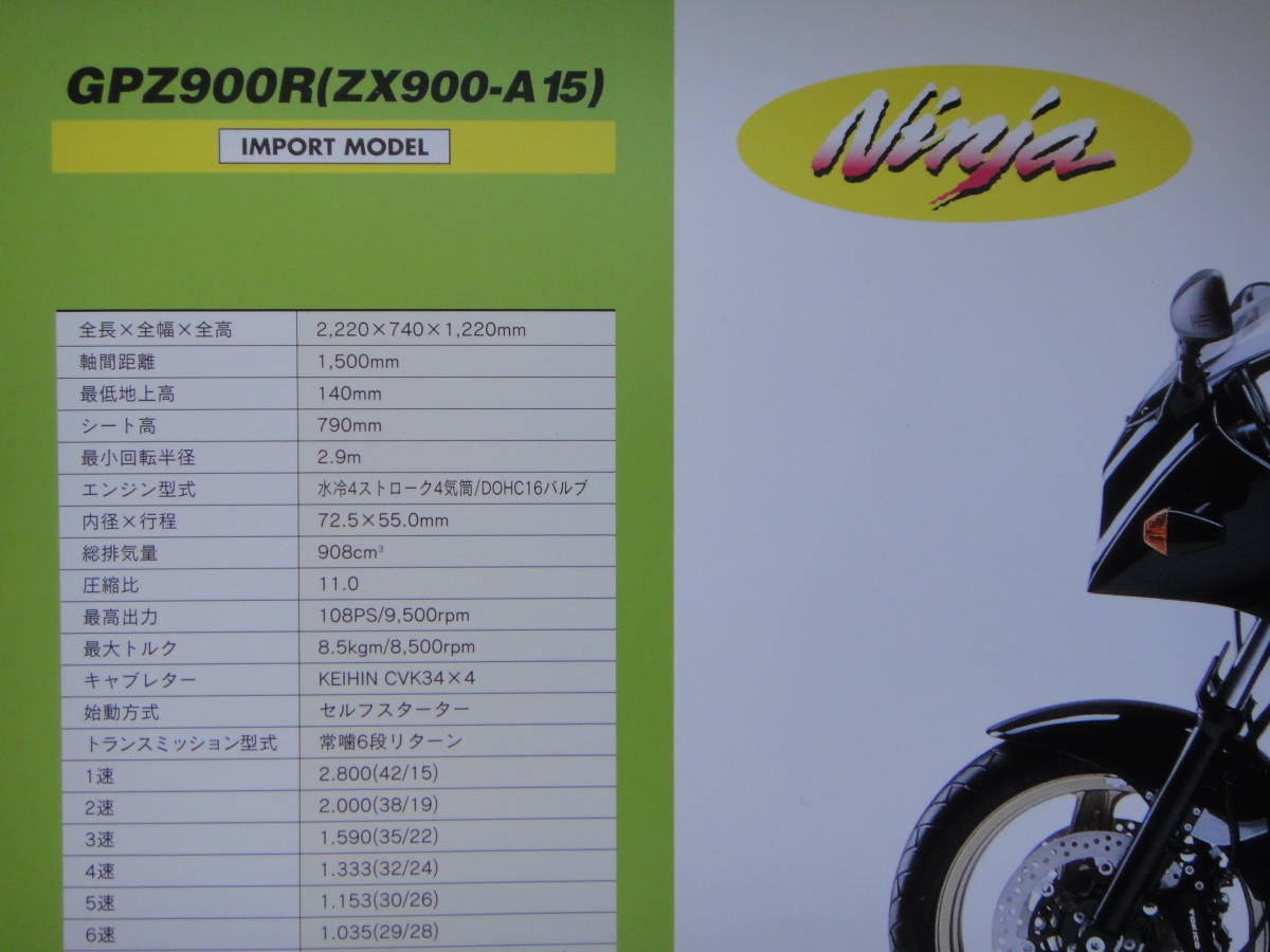 ヤフオク! - カワサキ kawasaki GPZ900R Ninja ニンジャ A15
