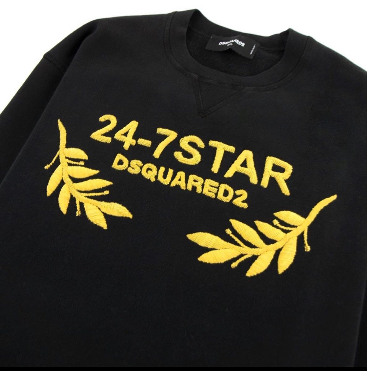 シャツレイヤード 新品未使用 DSQUARED2 スウェット 重ね着 バンダナ