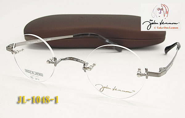 魅力的な メガネ ジョン・レノン LENNON JOHN フレーム 日本製 丸めがね 眼鏡 フチナシ JL-1048-1 フルリム