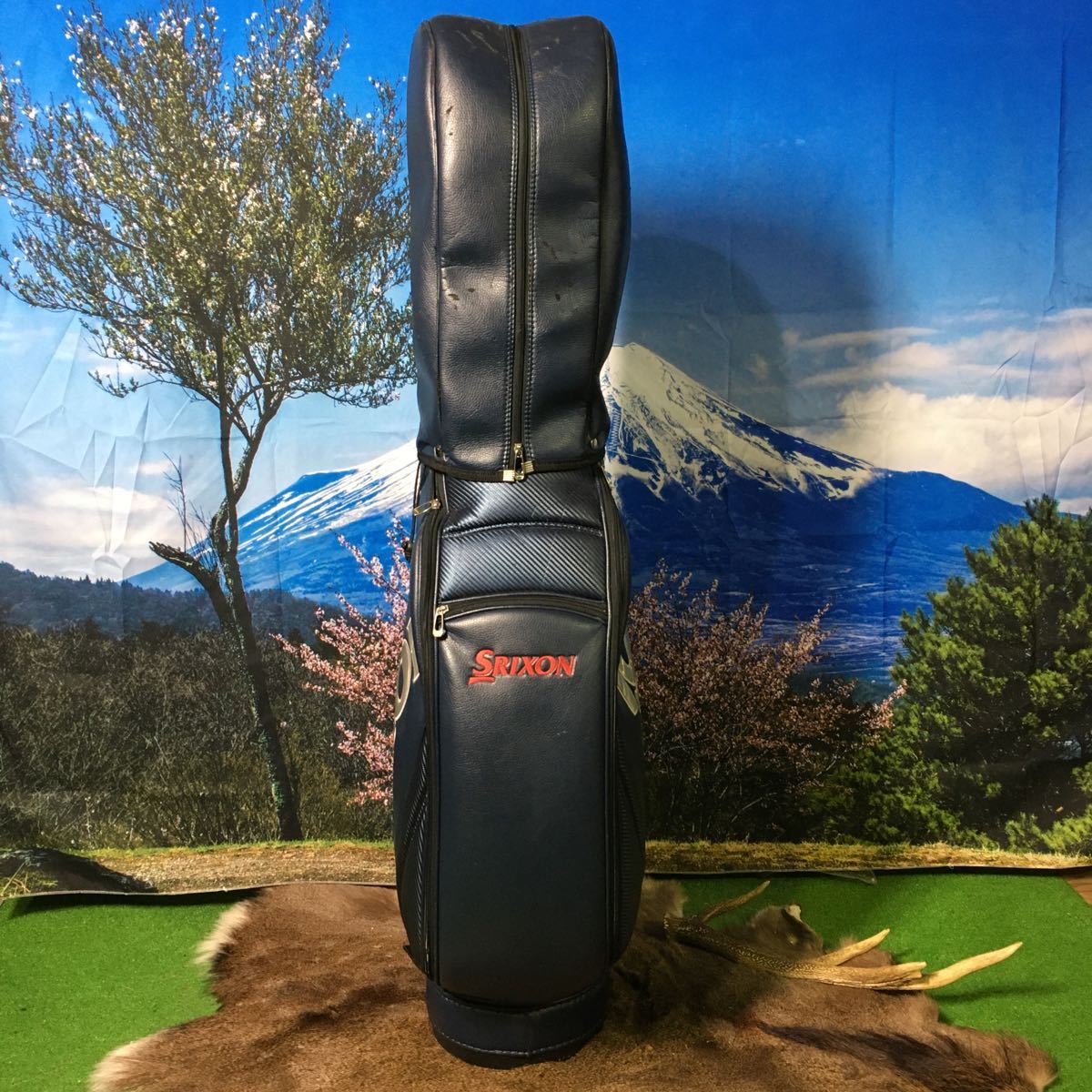 JGB-581 SRIXON スリクソン　内口径約20cm 重さ約3.4㎏ ネイビー×赤　キャディバック 全国送料無料_画像4