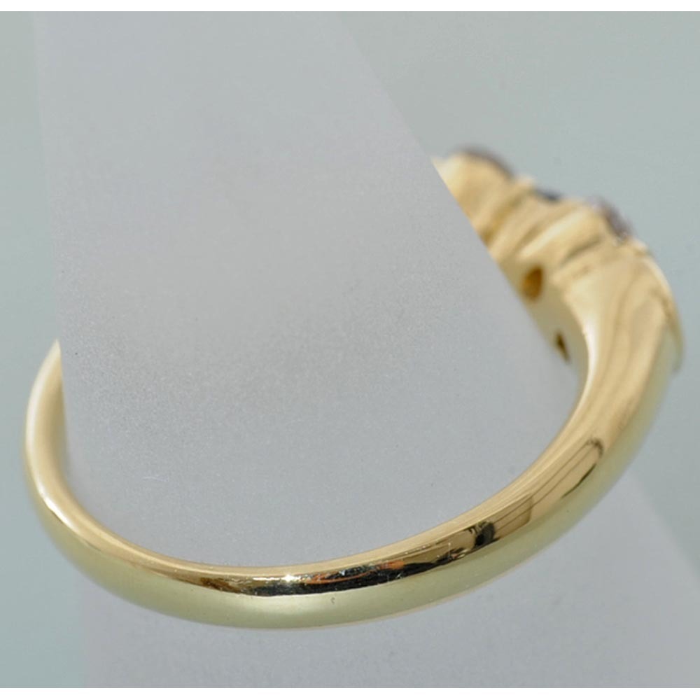 G05】 K18 イエローゴールド サファイヤ0.83ct ダイヤモンド0.52ct