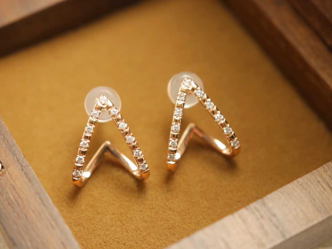 天然ダイヤモンドピアス0.112ct k18 | sweatreno.com