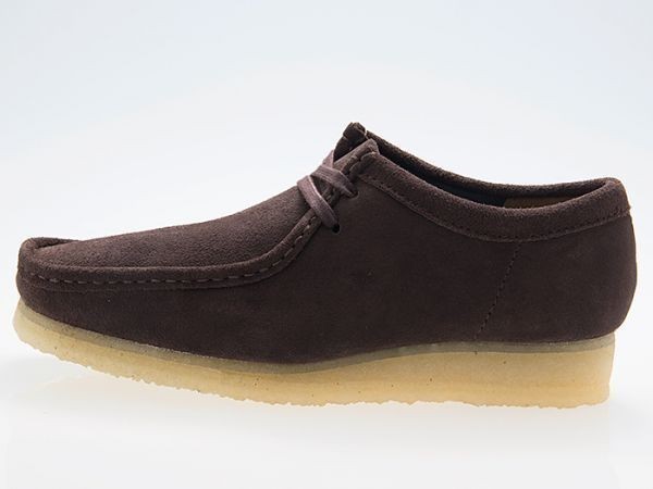 新品/CLARKS/クラークス/WALLABEE/ワラビー/DARK BROWN SUEDE/ダークブラウン スエード/26156606/UK7.5（内寸25.5/外寸26.5）_画像2