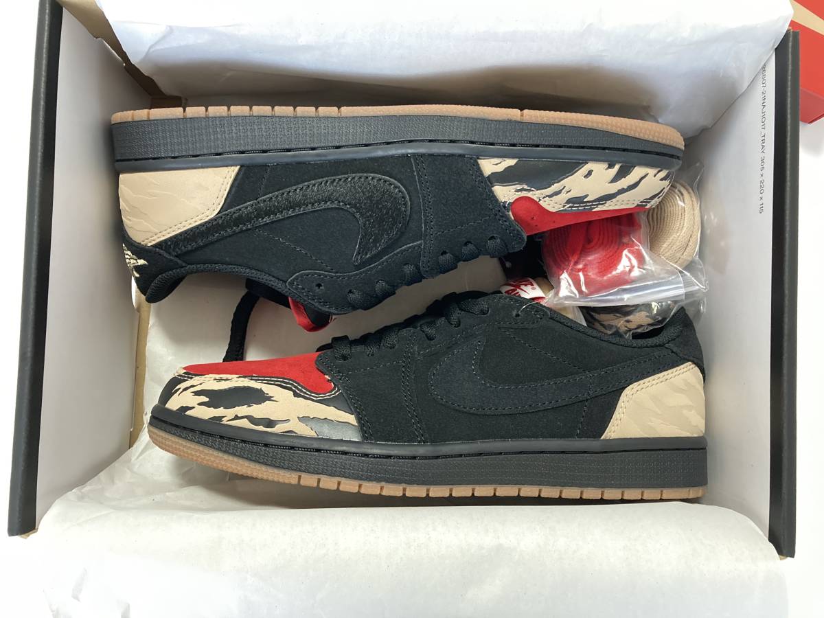 【新品未使用 26.0cm】Nike Sole Fly Air Jordan 1 Low Black and Sport Red ソールフライナイキ エアジョーダン ブラック スポーツ レッド_画像6