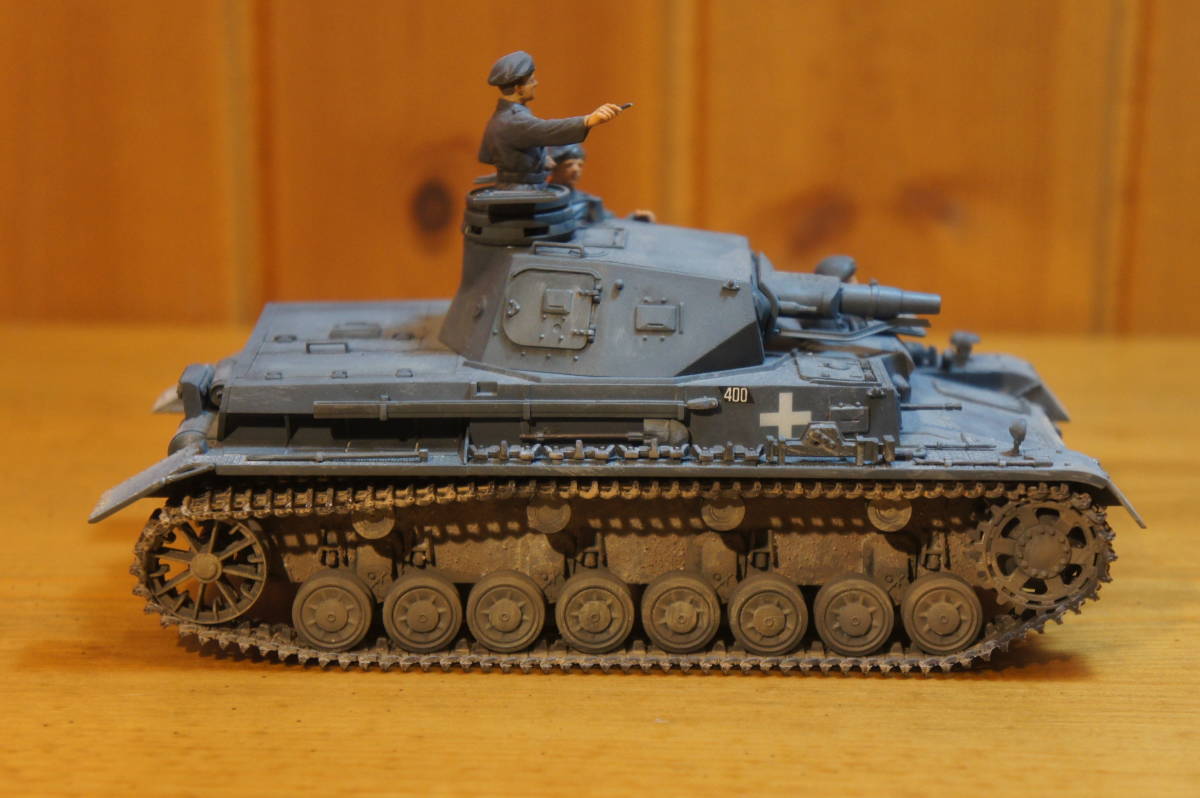  final product Tamiya Ⅳ number tank D type 1/35 is dirty . painting second next world large war Germany army extra : Girls&Panzer west ...3D sticker attaching ga Lupin 