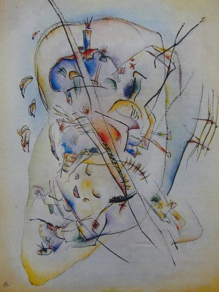 WASSILY KANDINSKY、OHNE TITEL、海外版、超希少レゾネ、新品額付、fan