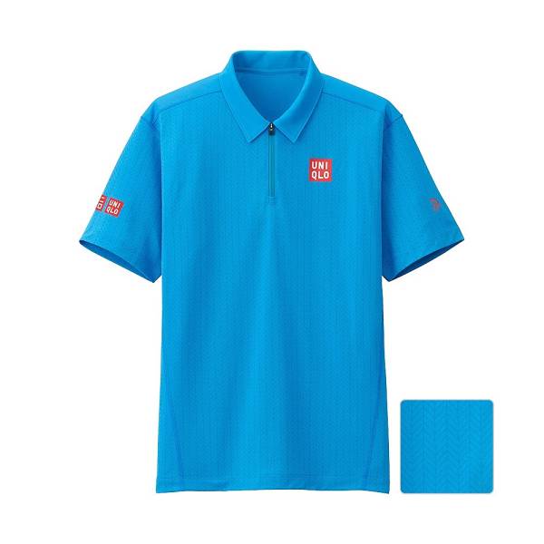 [ valuable goods ]UNIQLO Uniqlo tennis wear polo-shirt jokobichi Federer . woven .Djokovic Federer Nishikori M size top and bottom set 