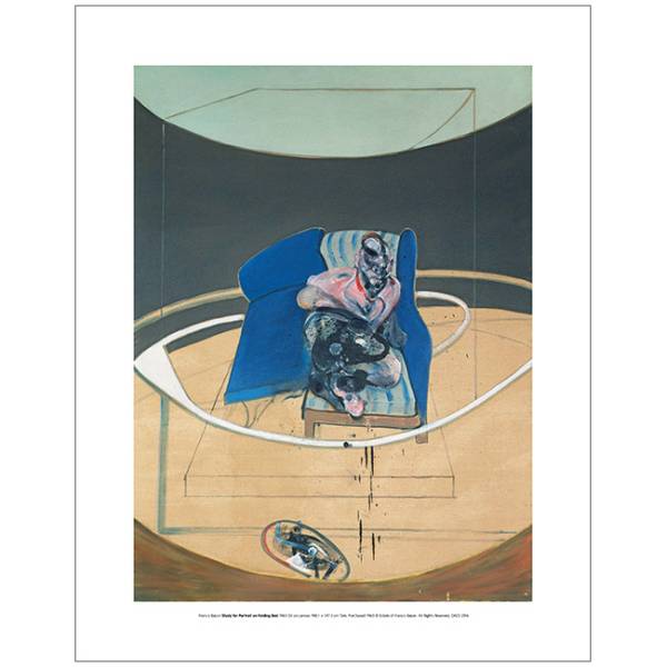  Francis * бекон [ постер Study for Portrait on Folding Bed, 1963] Francis Bacon