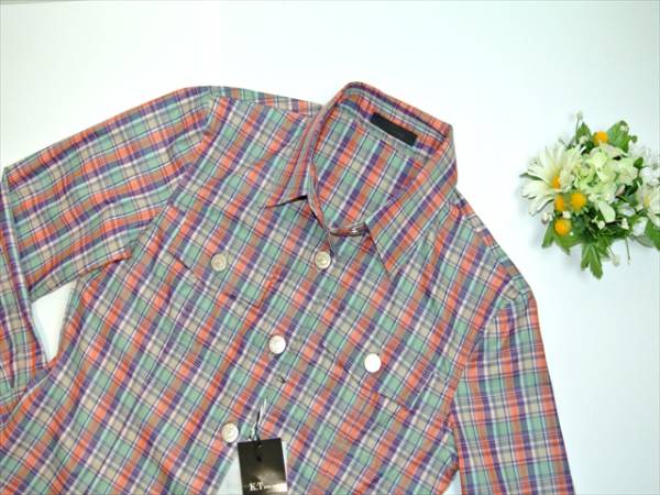 K.T キヨコタカセ チェックのシャツ サイズ9　未使用　23,100円_画像2