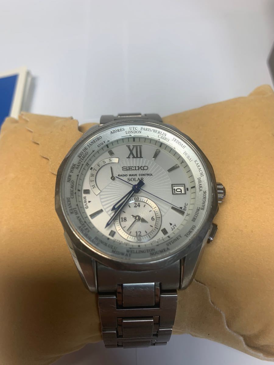 セイコー】SEIKO ブライツSAGA137 電波ソーラー チタン 外箱・純正