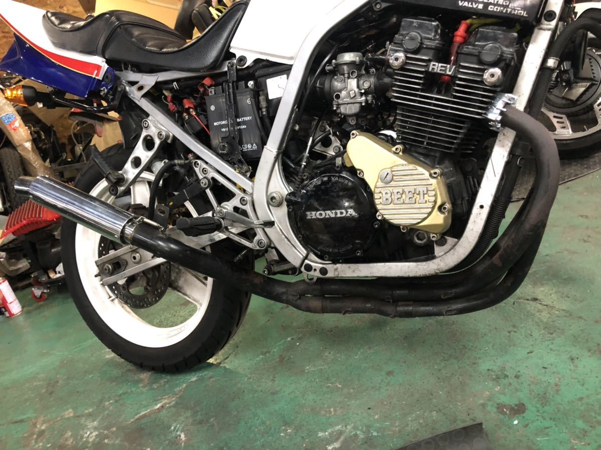CBX400F CBR400F 集合管 手曲げ レア 希少 4-2-1 スネーク ベース