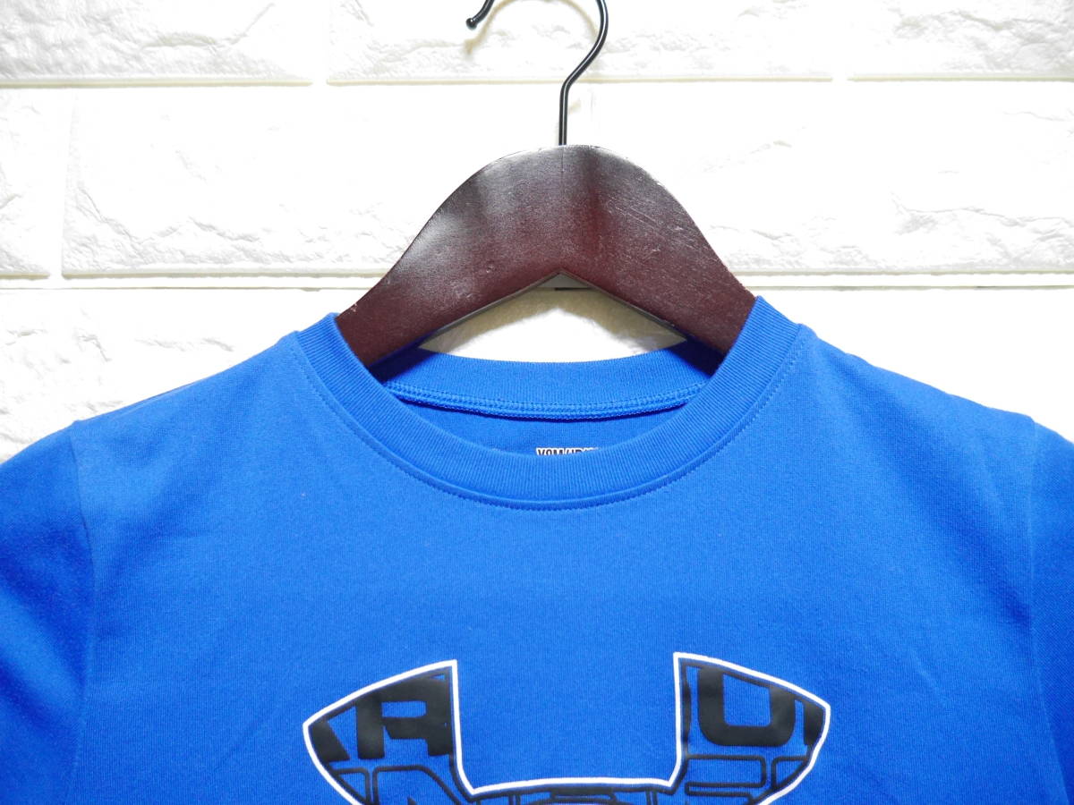 A334 * UNDER ARMOUR | Under Armor short sleeves T-shirt blue series used size YSM/JP/CH