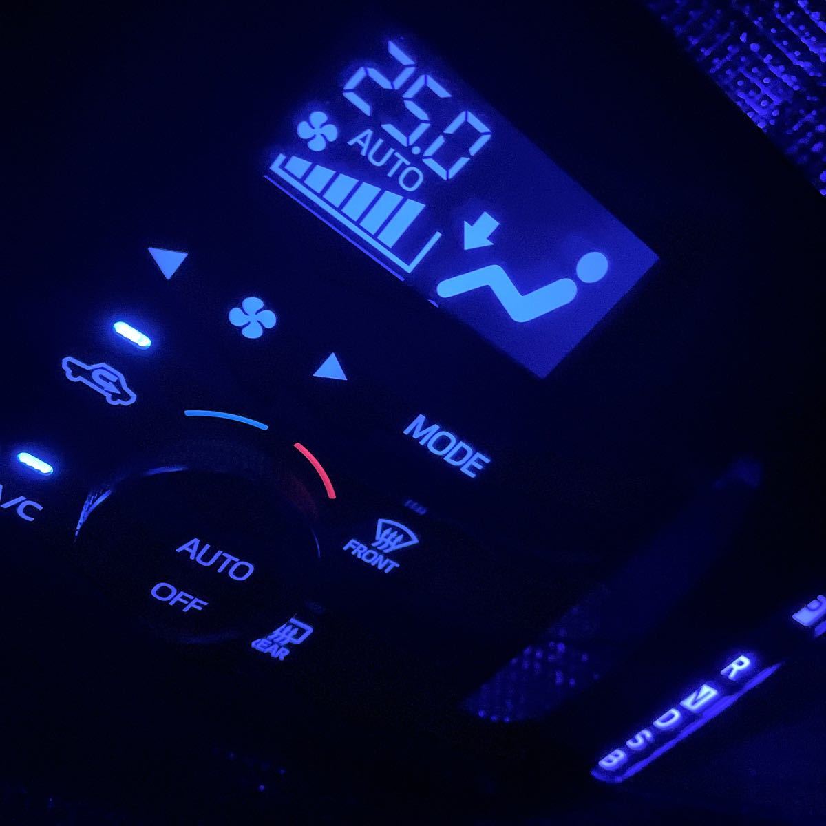 LA150S ムーブ/カスタム　LED交換済み 完成品 エアコン パネル スイッチ
