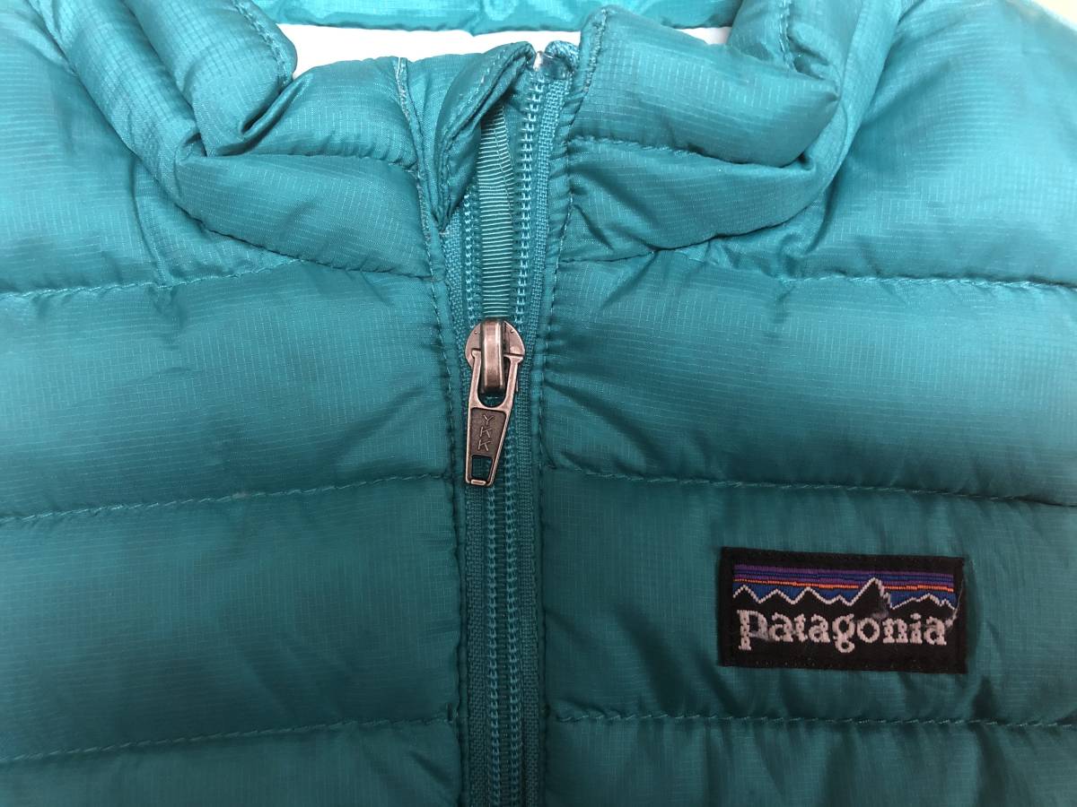 送料無料 patagonia パタゴニア キッズ ダウンベスト（中古）_画像8